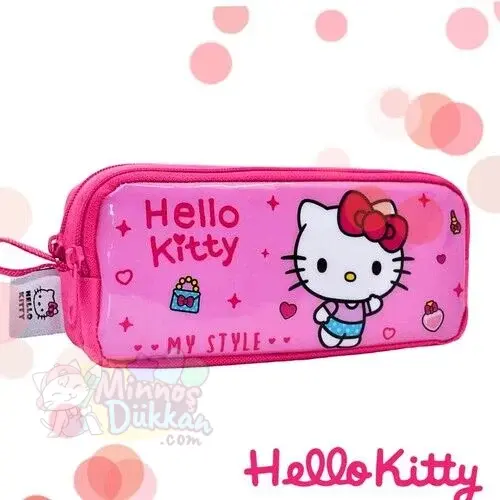 Hello Kitty My Style Çift Gözlü Kalem Çantası