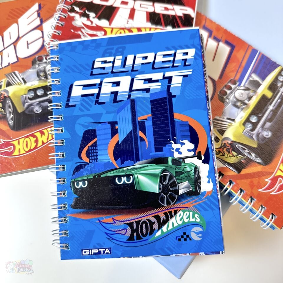 Hot Wheels A6 Çizgili Spiralli Not Defteri