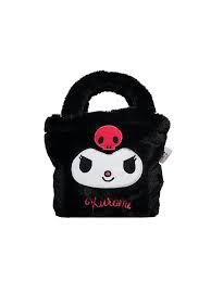 Kuromi Peluş El Çantası Siyah