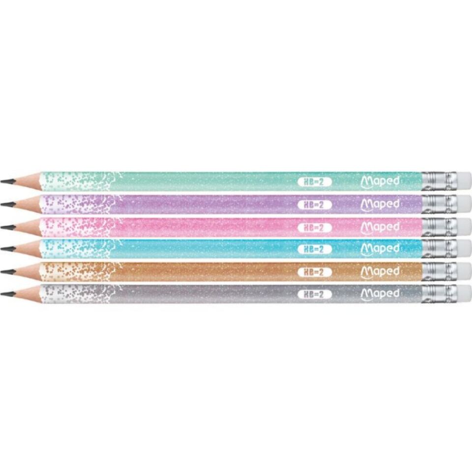 Maped Glitter Deco Silgili Kurşun Kalem