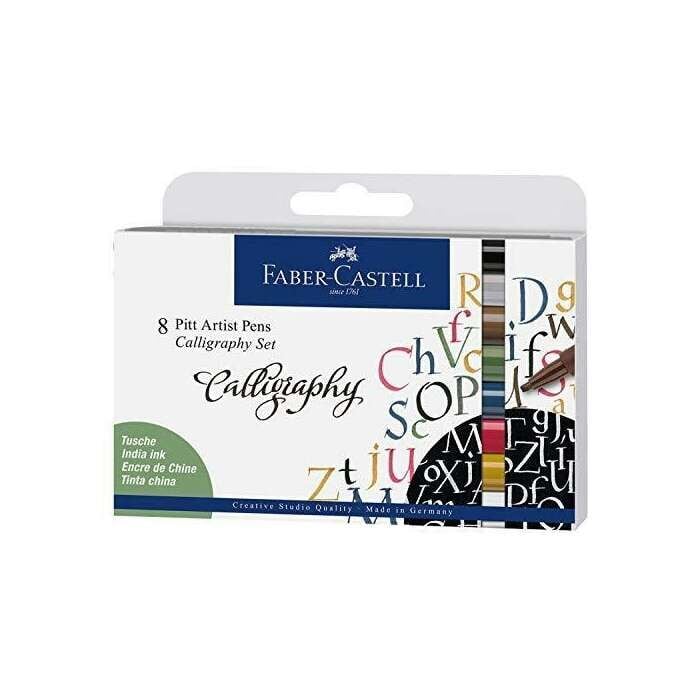 Faber Castell Pitt Kaligrafi Kalem Seti 8'li