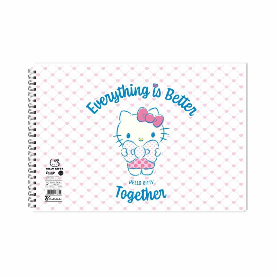Hello Kitty 17x24 15 Yaprak Resim Defteri
