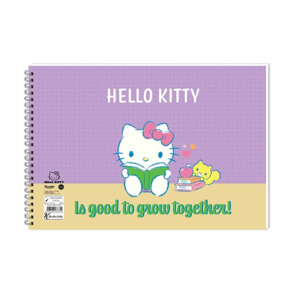 Hello Kitty 17x24 15 Yaprak Resim Defteri