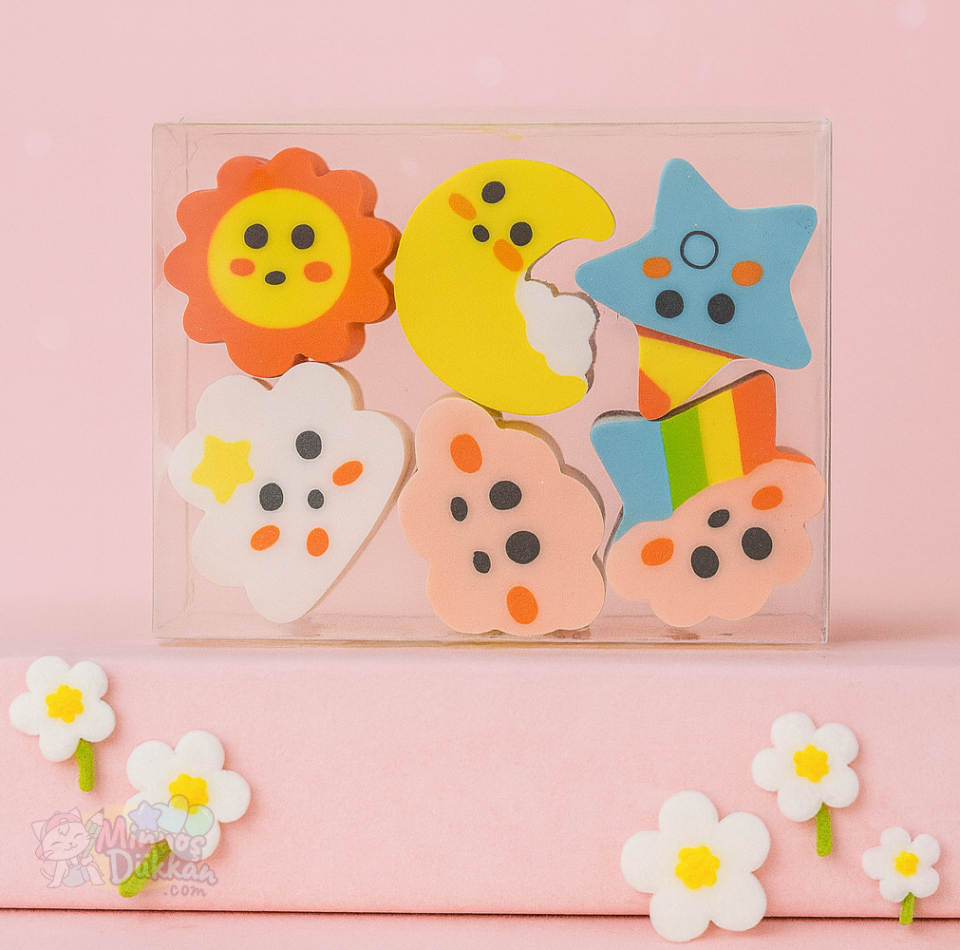 Sweet Unicorn 6lı Silgi Seti