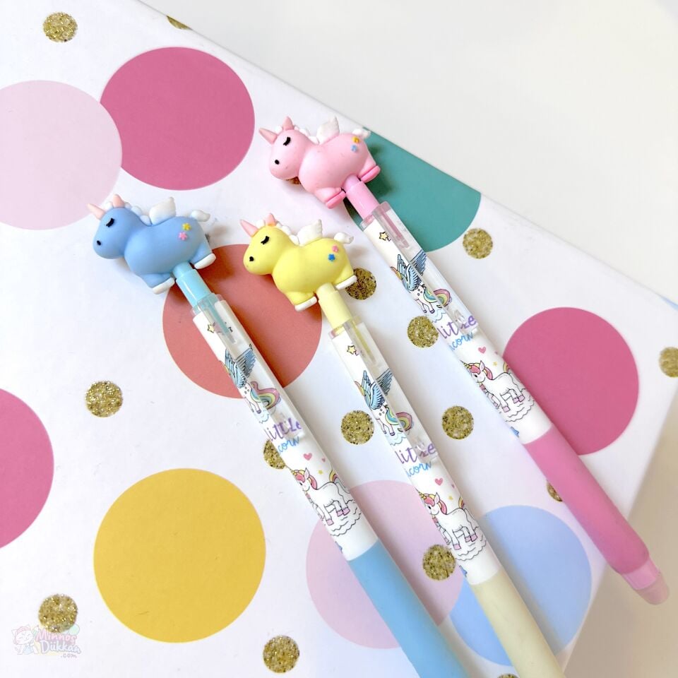 Cute Unicorn Silinebilir Tükenmez Kalem