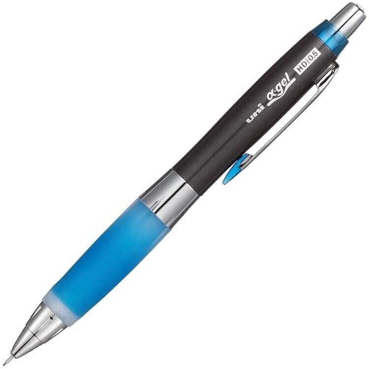 Uniball Shaka alfa-gel 0.5 mm Mekanik Kurşun Kalem Mavi Siyah
