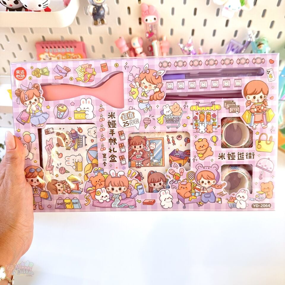 Diy Kawaii Maket Bıçaklı Sticker Bant Set