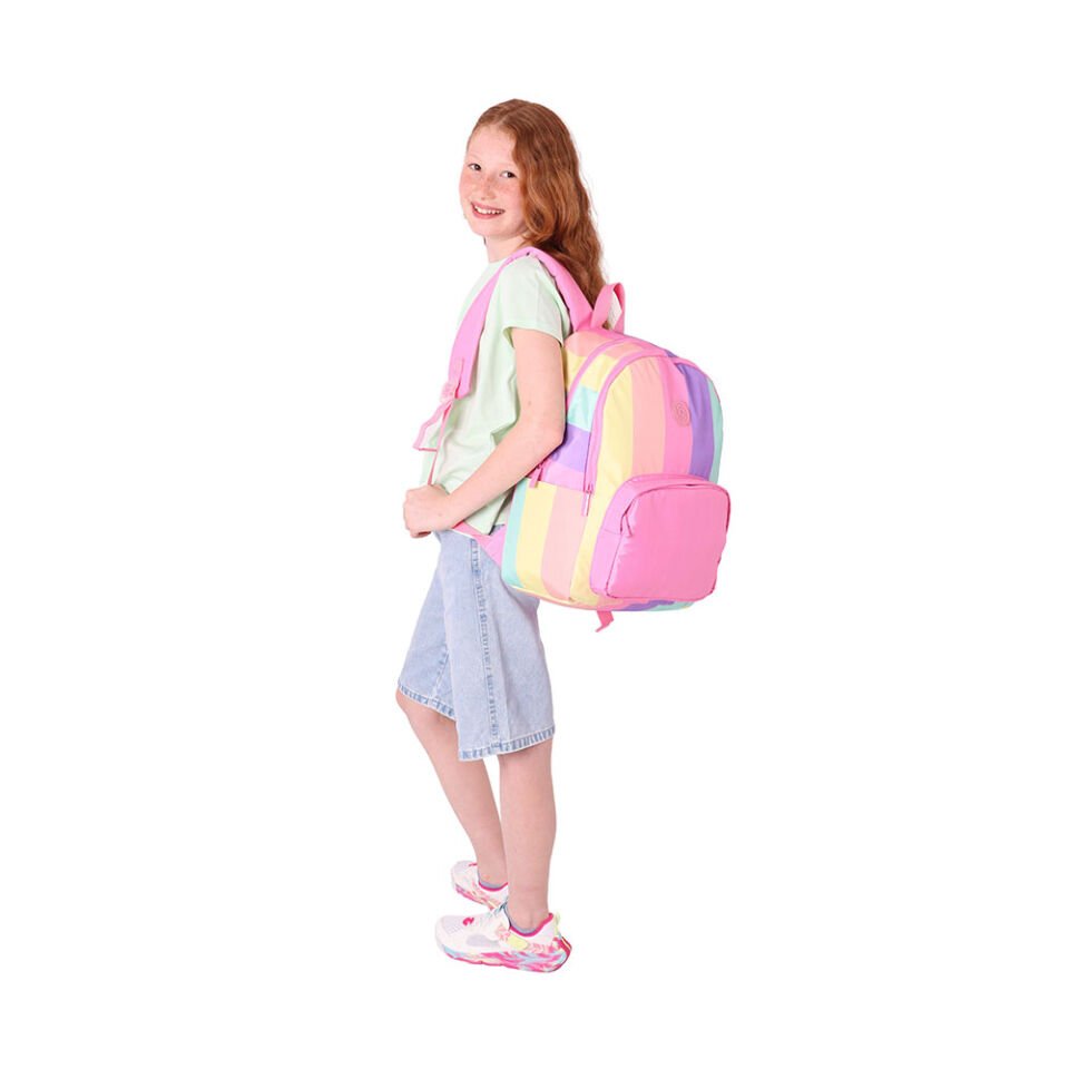 Kaukko Rainbow Sırt Çantası - Line Pink
