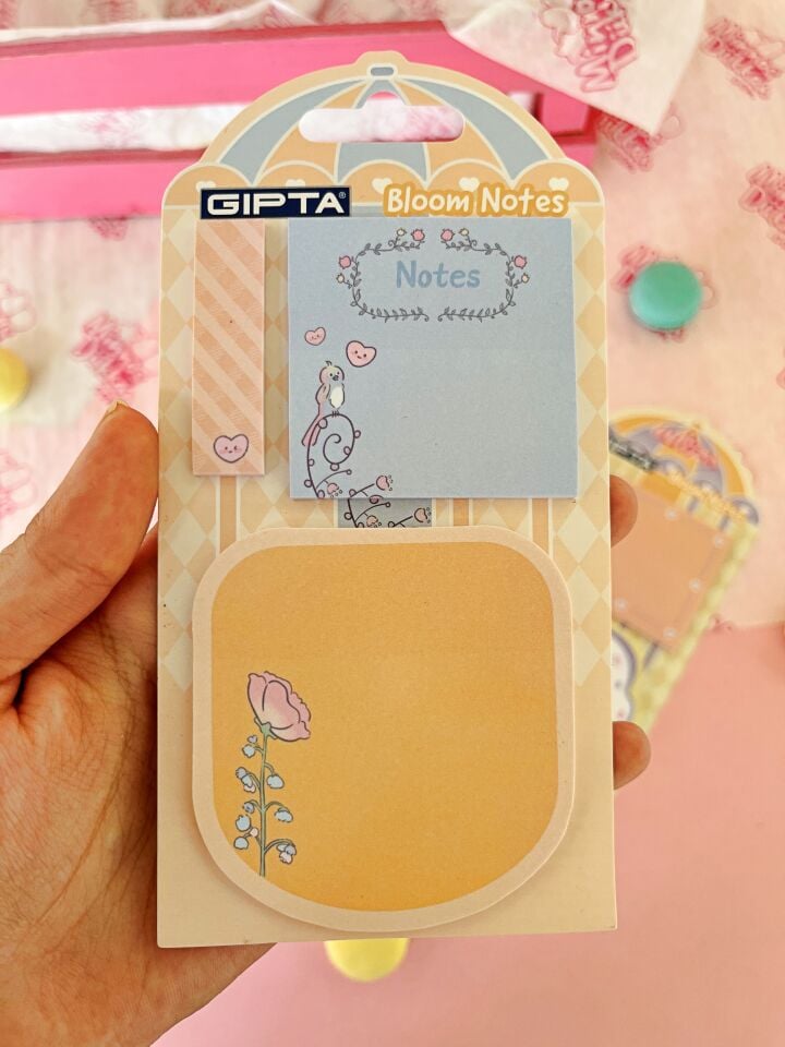 Gıpta Bloom Notes - Yapışkanlı Not Kağıdı Seti