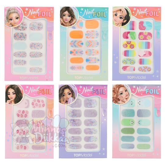 Top Model Nail Foil Tırnak Çıkartmaları