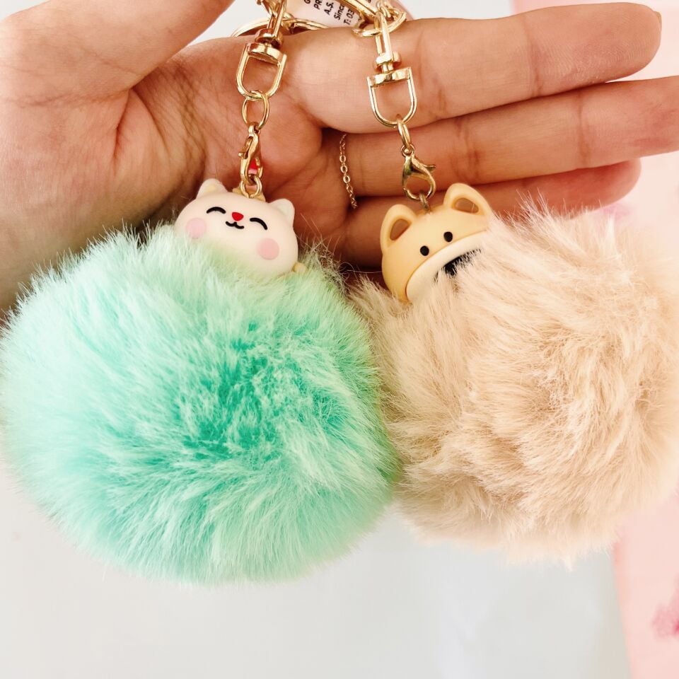 Gıpta Pump Cats Pon Pon Anahtarlık