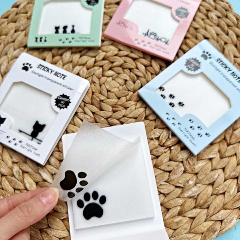Sticky Notes Simli Şeffaf Post-it 75x75 - 50 Yaprak