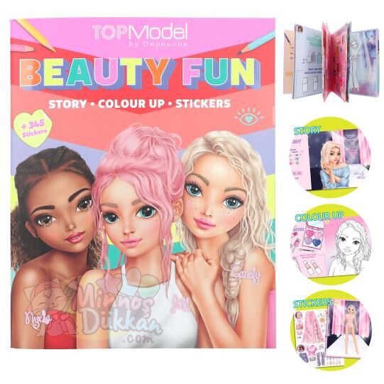 Top Model Beauty Fun Boyama Seti Stickerlı
