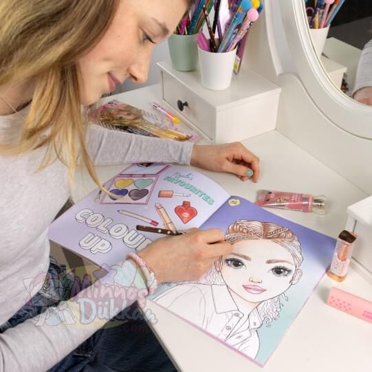 Top Model Beauty Fun Boyama Seti Stickerlı
