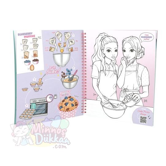Top Model Boyama Kitabı - Cake and Bake