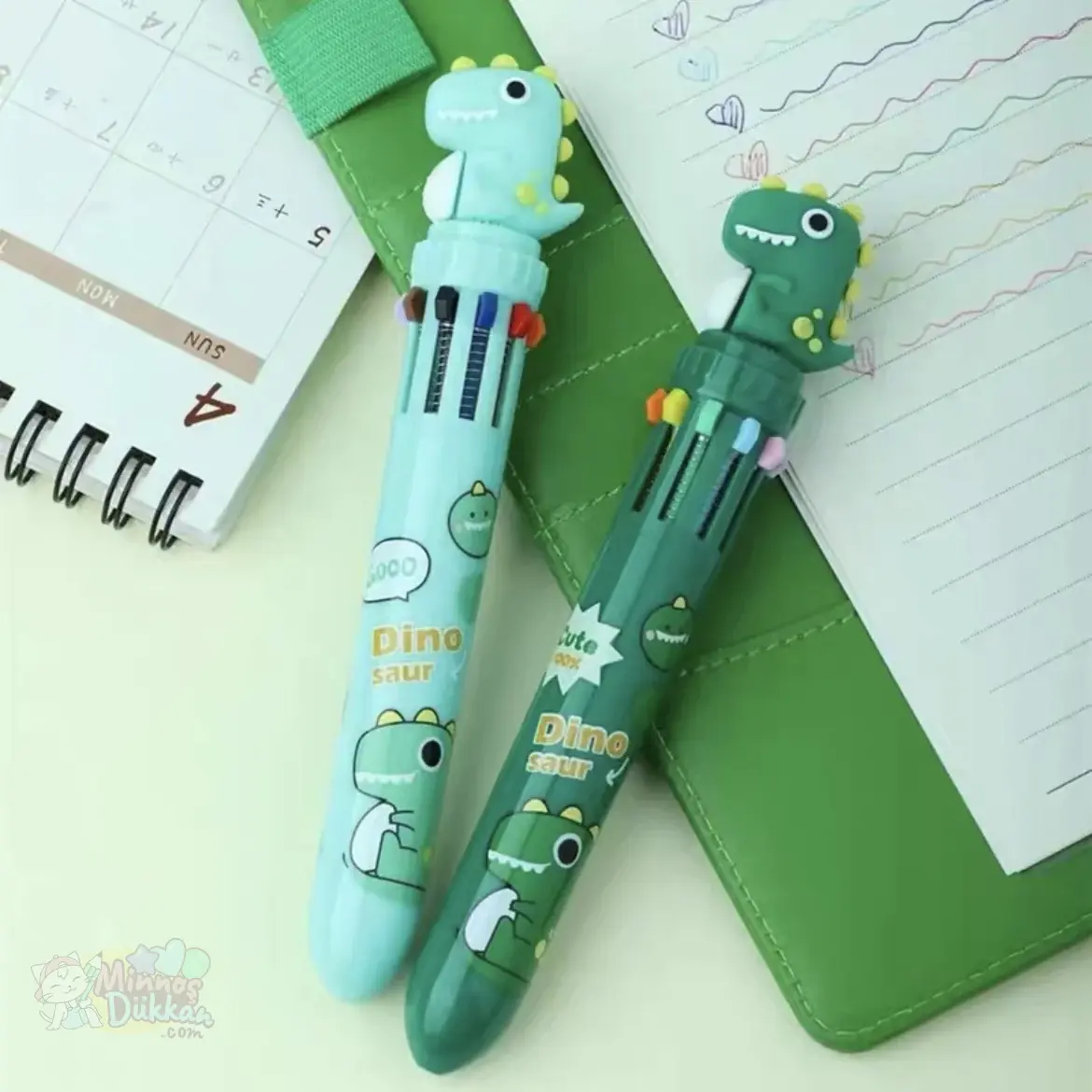 Dino 10 Renk Çok Renkli Tükenmez Kalem