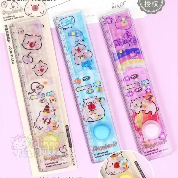 Capy Sulu Oyunlu Cetvel 20cm