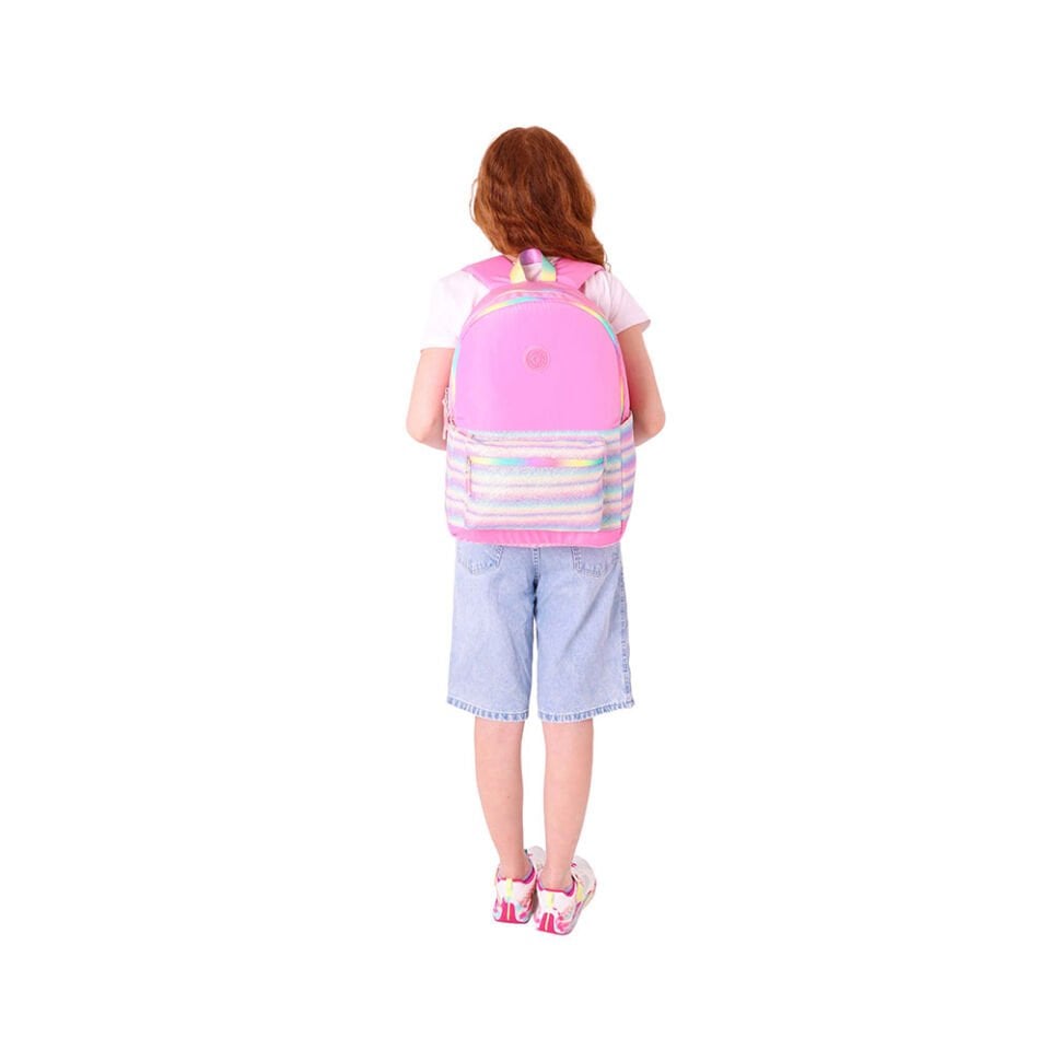 Kaukko Brush Sırt Çantası - Pink
