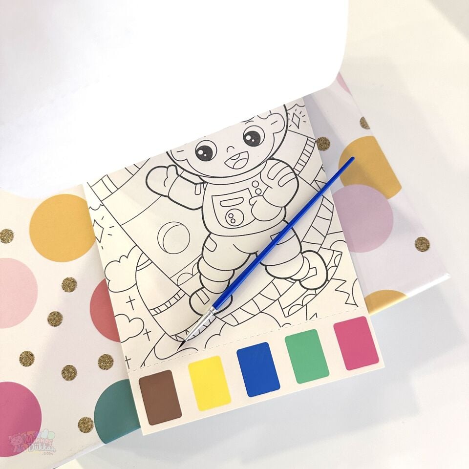 Astronot Sulu Boya Defteri Geniş