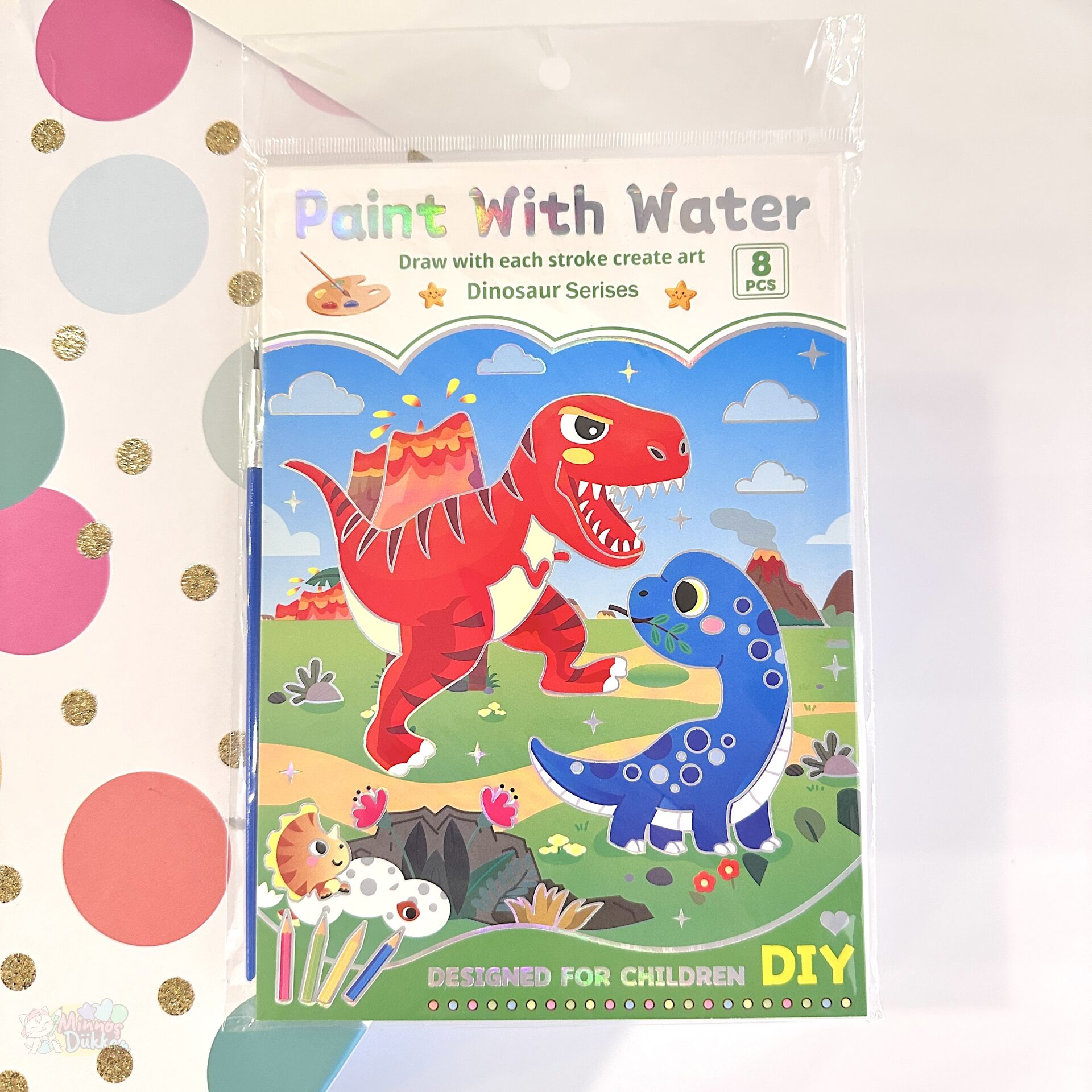 Dino Sulu Boya Defteri Geniş