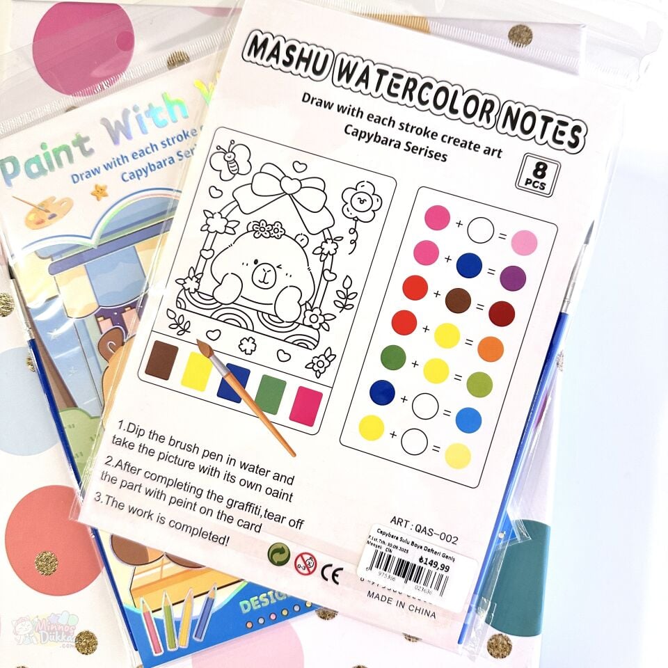 Capybara Sulu Boya Defteri Geniş