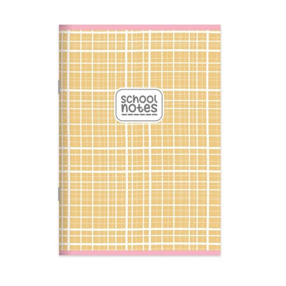School Notes A4 60 Yaprak Kareli Defter - Renk Renk
