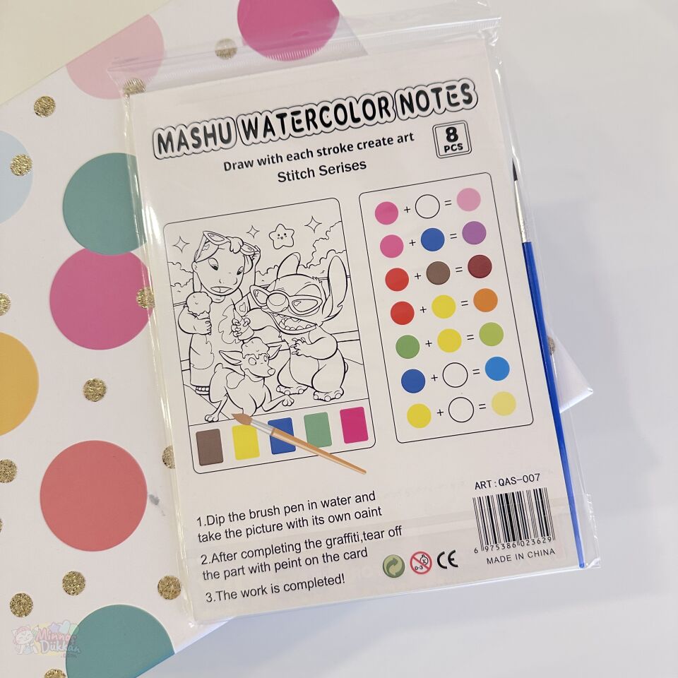 Stitch Sulu Boya Defteri Geniş