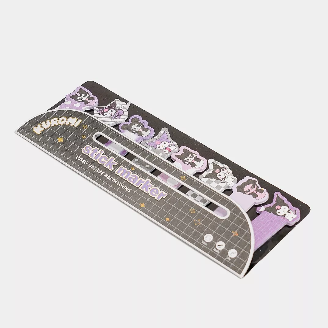 Kuromi Stick Marker Yapışkanlı Ayraç Seti