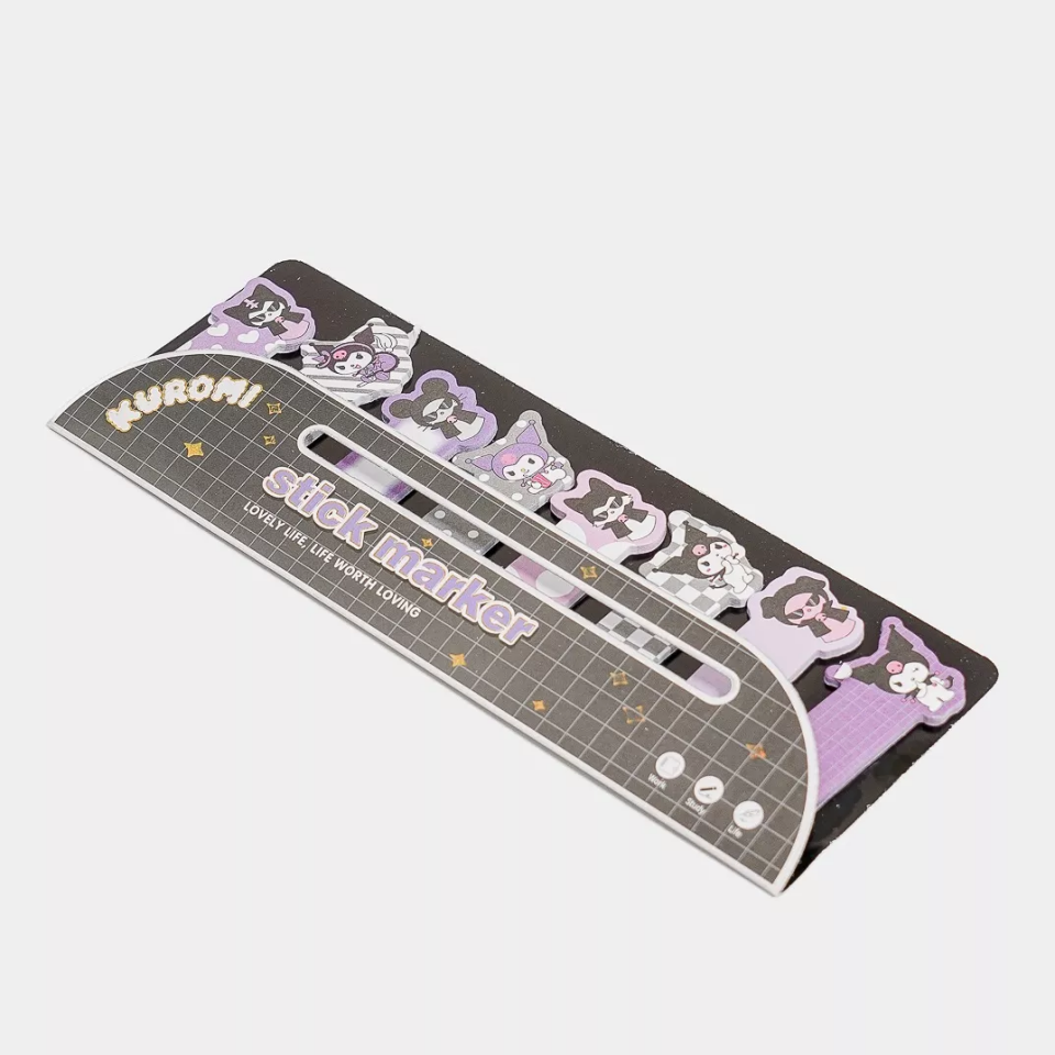 Kuromi Stick Marker Yapışkanlı Ayraç Seti