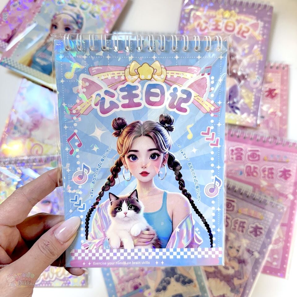 Sweet Stickerlı Kareli Defter