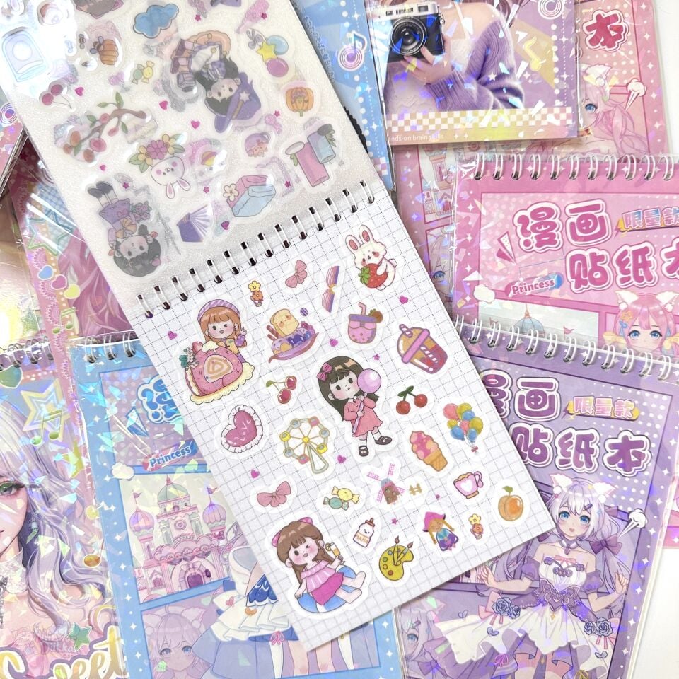 Sweet Stickerlı Kareli Defter
