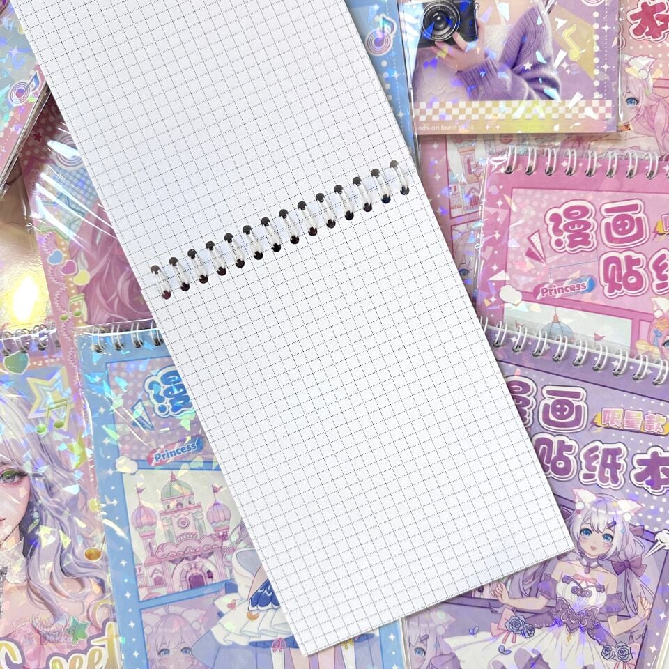 Sweet Stickerlı Kareli Defter