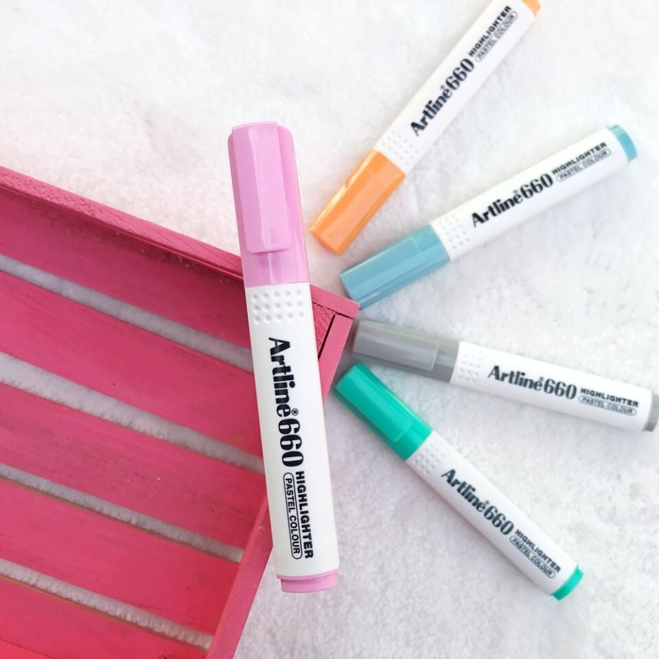 Artline 660 Pastel Fosforlu İşaretleme Kalemi - Pembe