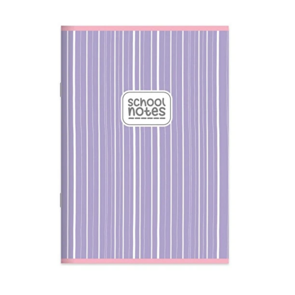 School Notes A4 60 Yaprak Çizgili Defter - Renk Renk