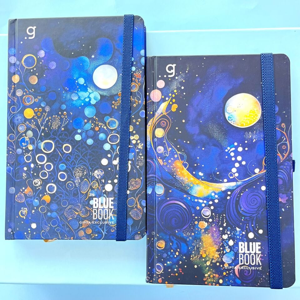 Gıpta Exclusive Blue Book Çizgili Düz 96 Yaprak Defter 17x24