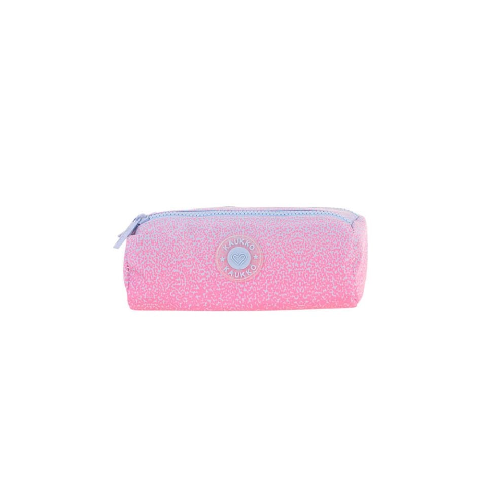 Kaukko Dots Dual Kalem Çantası - Pink