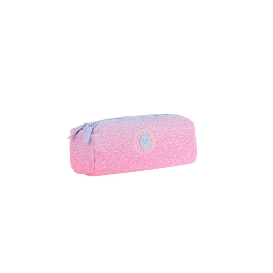 Kaukko Dots Dual Kalem Çantası - Pink