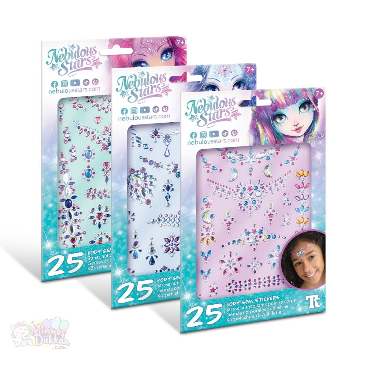 Nebulous Stars Taşlı Yüz Stickerı