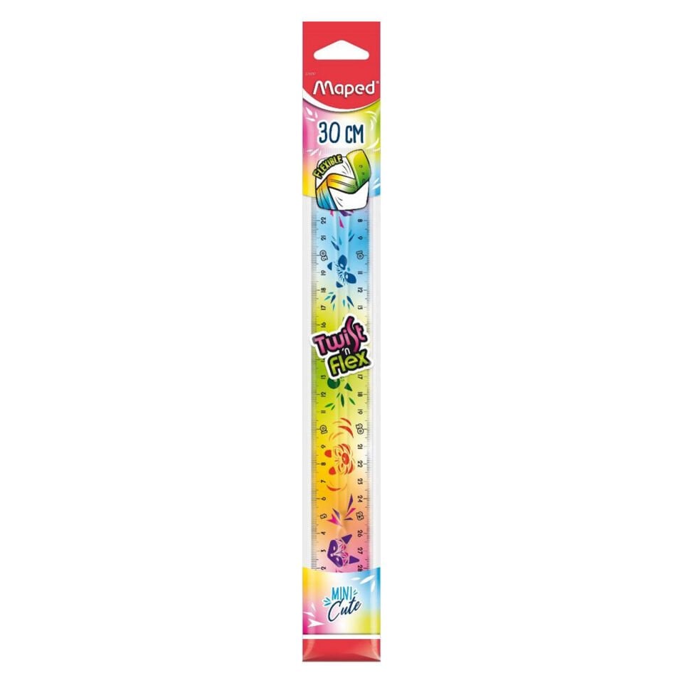 Maped 30 Cm Mini CuteTwist N Flex Esnek Cetvel