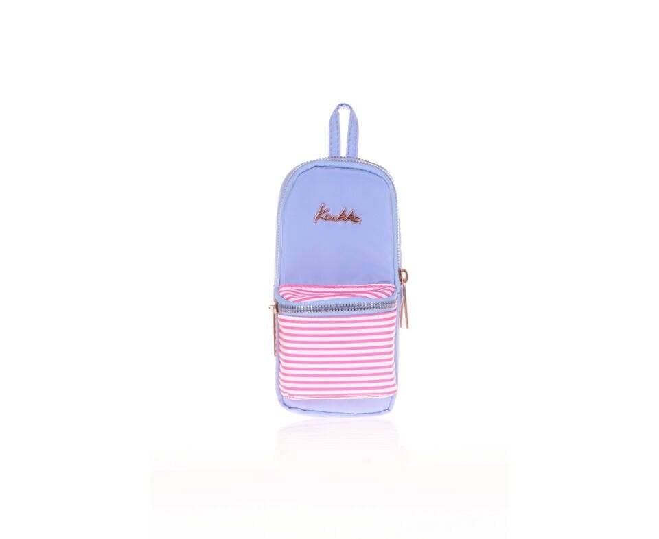 Kaukko Soft Floral Junior Bag Kalem Çantası - Blue