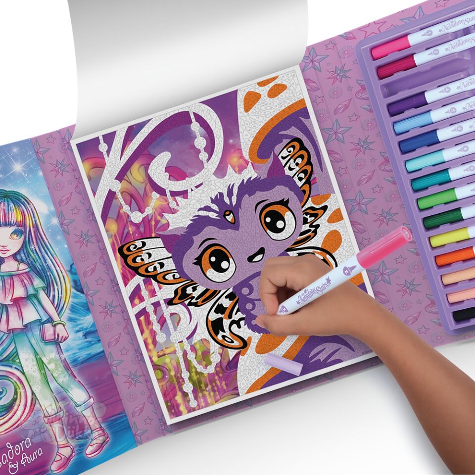 Nebulous Stars Color By Number Set Isadora