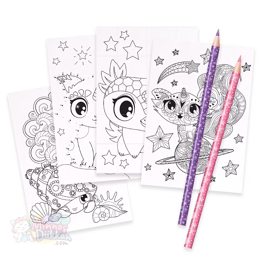 Nebulous Stars 3 Katlı İçi Dolu Kalem Kutu - Mavi