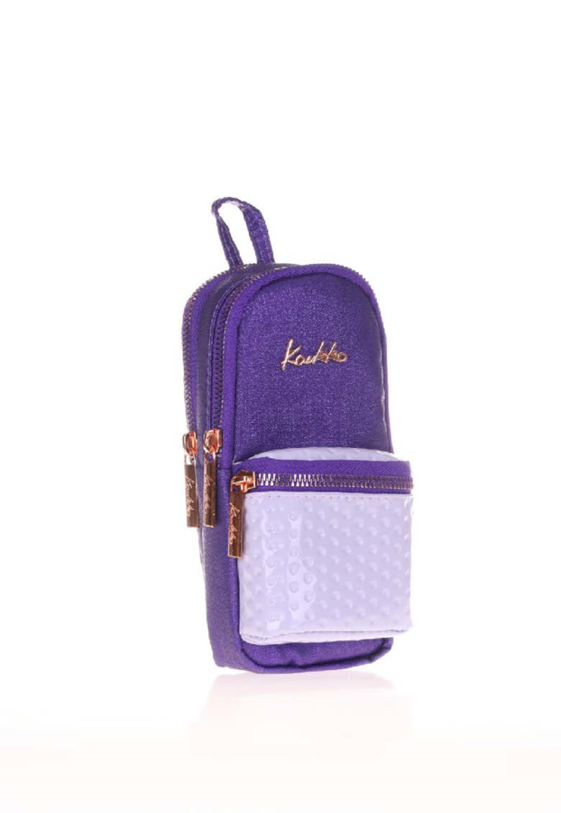 Kaukko Magic Dreams Junior Bag Kalem Çantası - Simli Mor