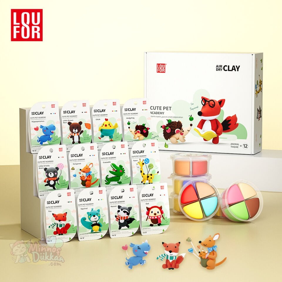 Air Clay Proje Hamuru 4 Renk - Cute Pet Academy