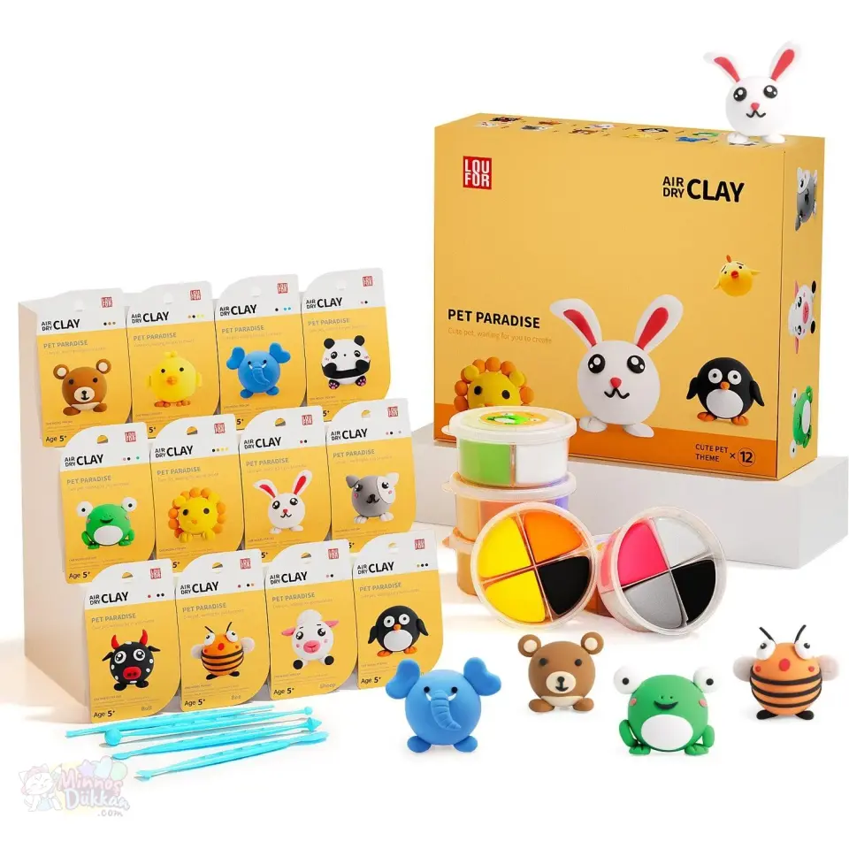 Air Clay Proje Hamuru 4 Renk - Pet Paradise