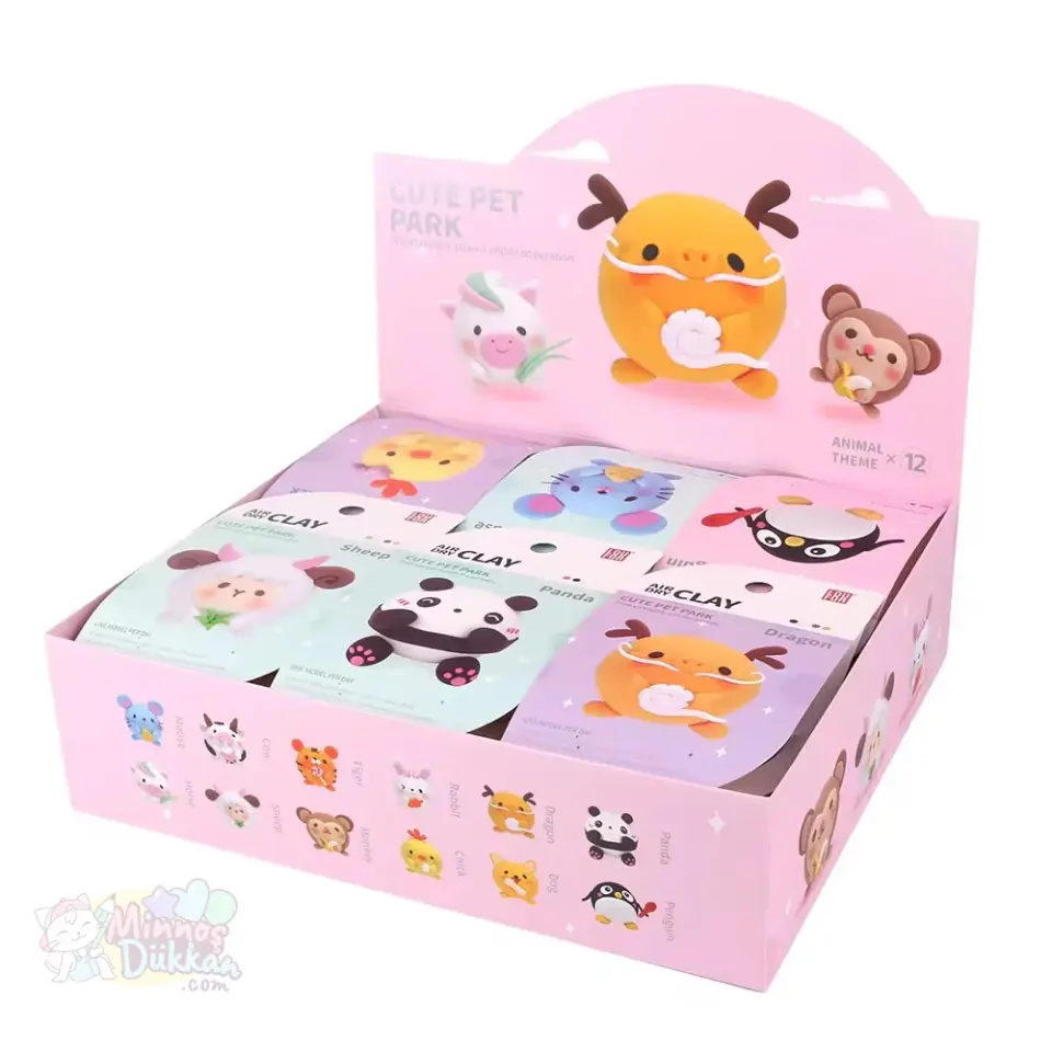 Air Clay Proje Hamuru 4 Renk - Cute Pet Park