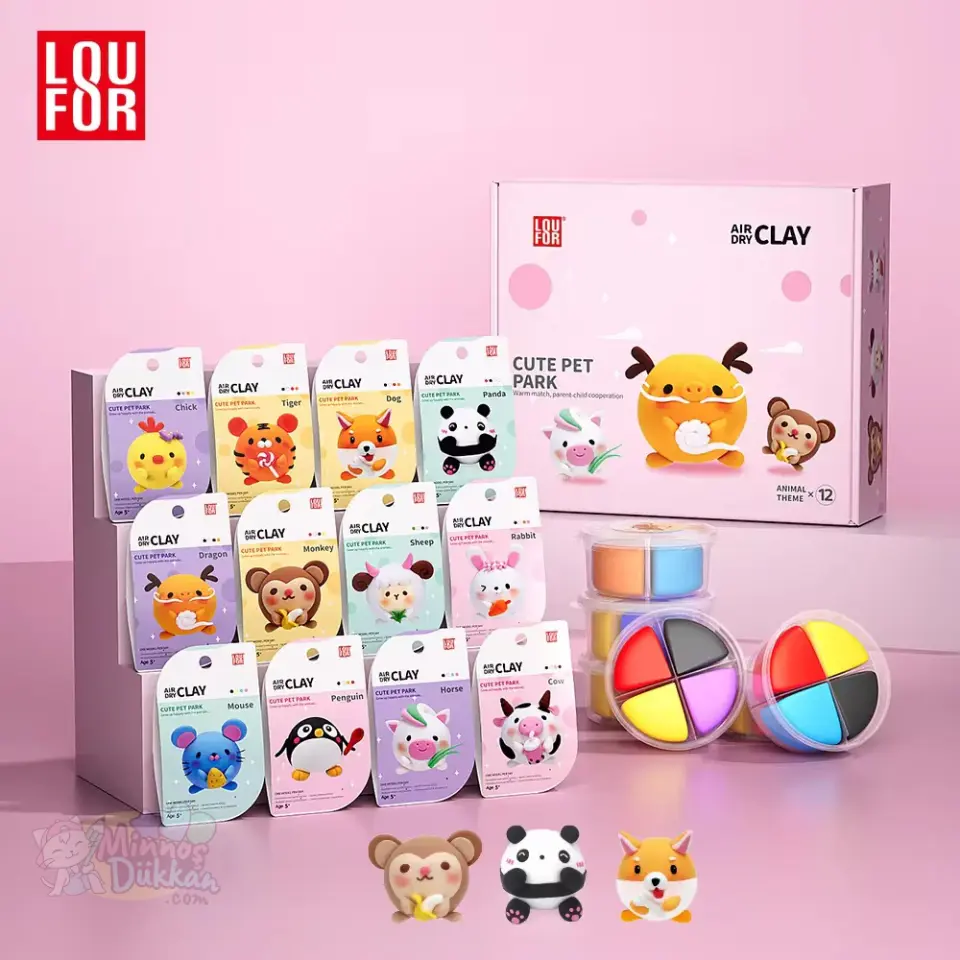 Air Clay Proje Hamuru 4 Renk - Cute Pet Park