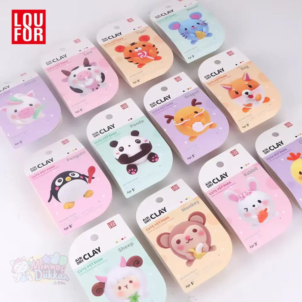 Air Clay Proje Hamuru 4 Renk - Cute Pet Park