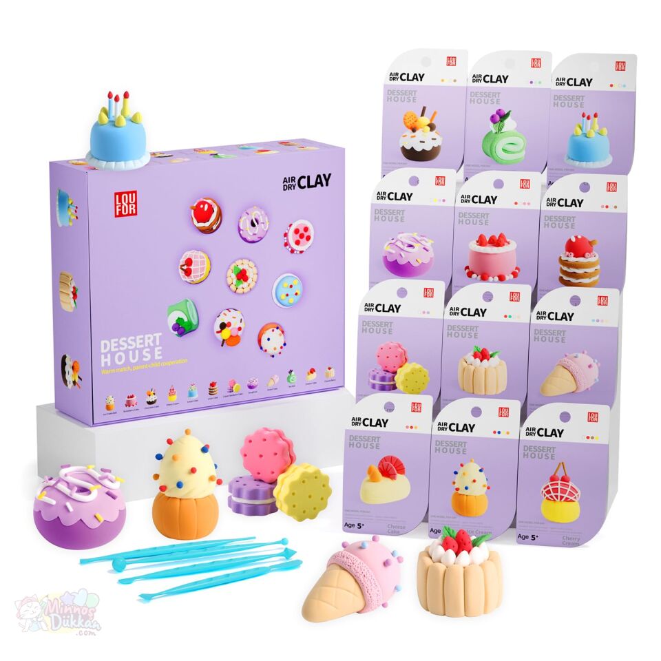 Air Clay Proje Hamuru 4 Renk - Dessert House