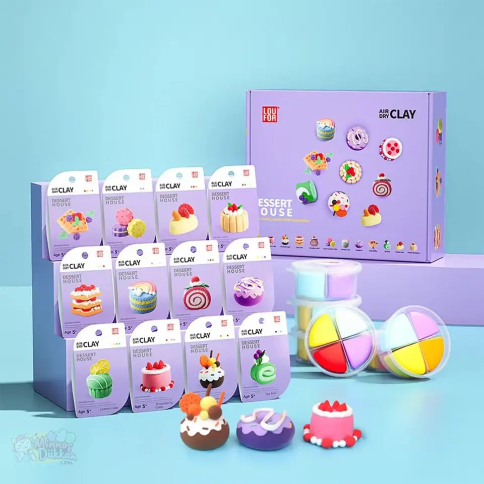Air Clay Proje Hamuru 4 Renk - Dessert House